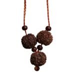 5 Mukhi Rudraksha Mala 3 Bead - Image 2